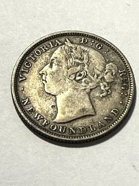 1882-H Newfoundland 20 Cents Silver F++ #11310