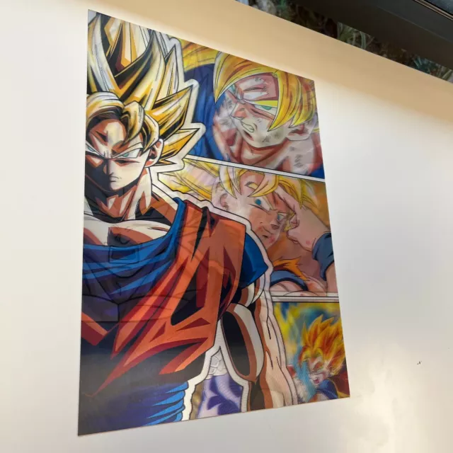 Dragon Ball Z 3D Holographic Lenticular Poster - Goku Vegeta Goku Black