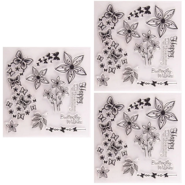 3 stücke klar stempel transparent dichtstempel für diy scrapbooking handwerk pho