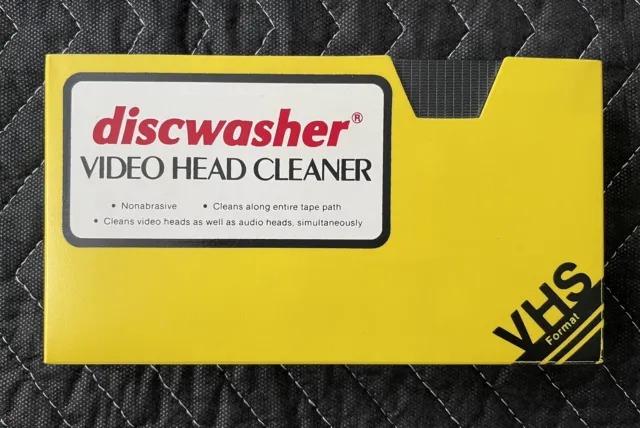 Discwasher Video Head Cleaner VHS Format Tape VCR Audio Video Vintage