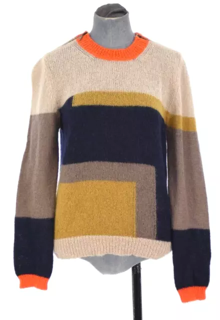 See By Chloe Jumper Sweater Colour Block Mohair Wool Blend Knit size S