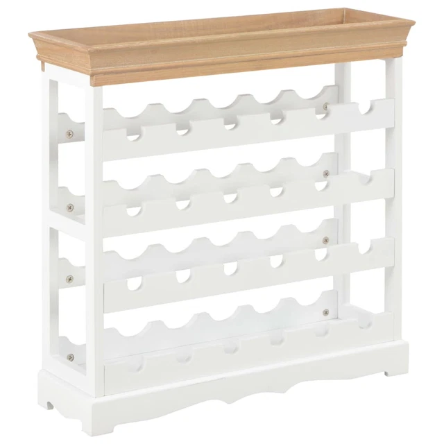 Casier à Vin VidaXL En Pin Massif - 30 Bouteilles, Design Rustique - Parfait Cave Ou Cuisine
