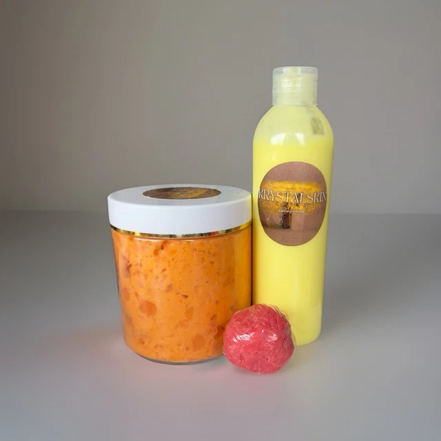 Combo Blanchissant Krystal Skin - Visage & Corps Avec Vitamine C & Glutathione - Neuf