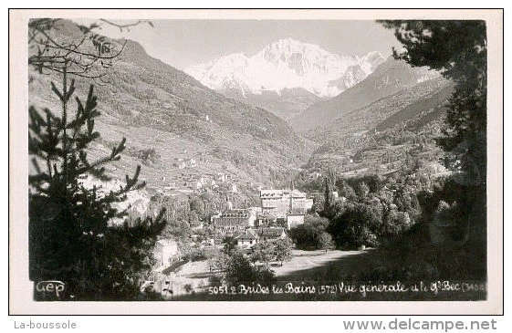 73 BRIDES LES BAINS - vue generale et le grand bec (5051.2)