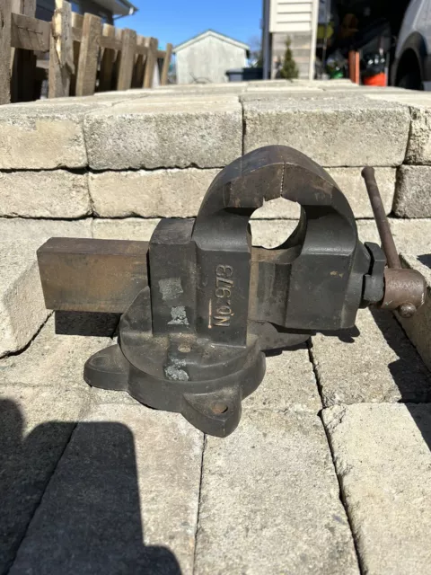 Chas Parker 3” Jaws Vise No. 973 with Swivel Base & Lock Wrench