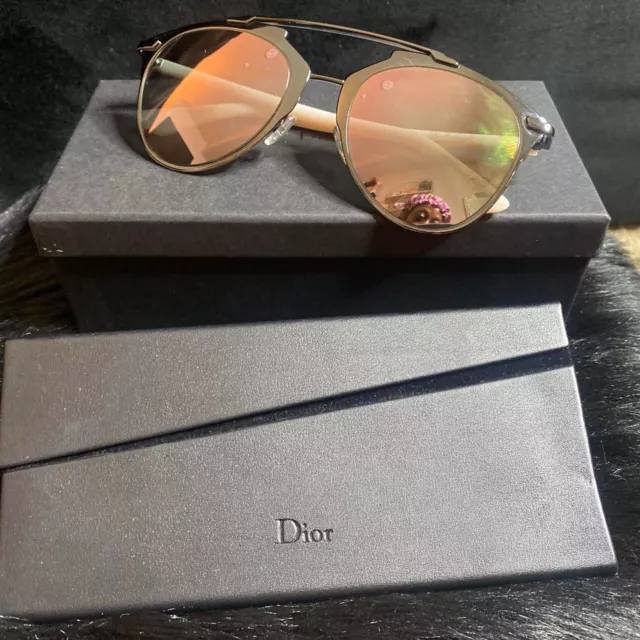 Dior DIORREFLECTED XY2 DKRUTH PINK Aviator Women's Metal Sunglasses