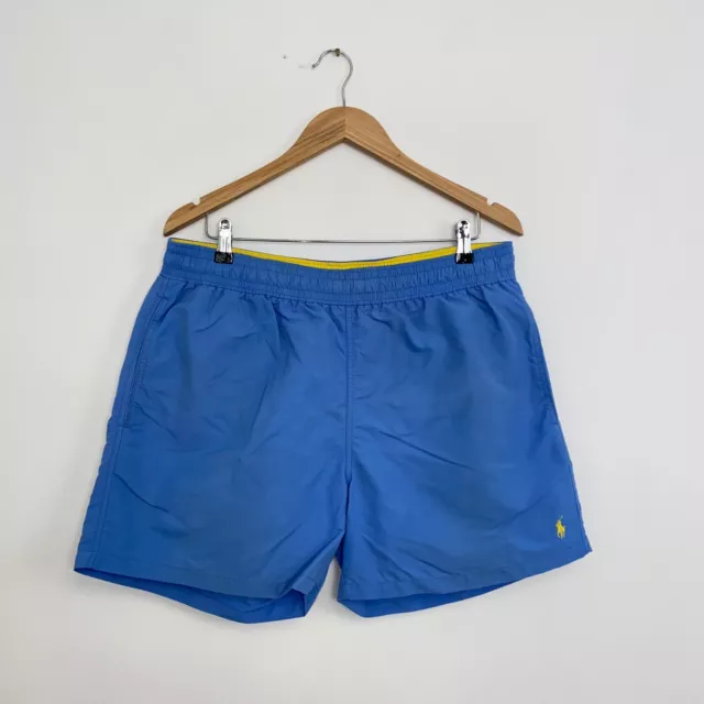 Polo Ralph Lauren Swim Shorts Mens Size XL Blue Holiday Swimming Trunks Logo.