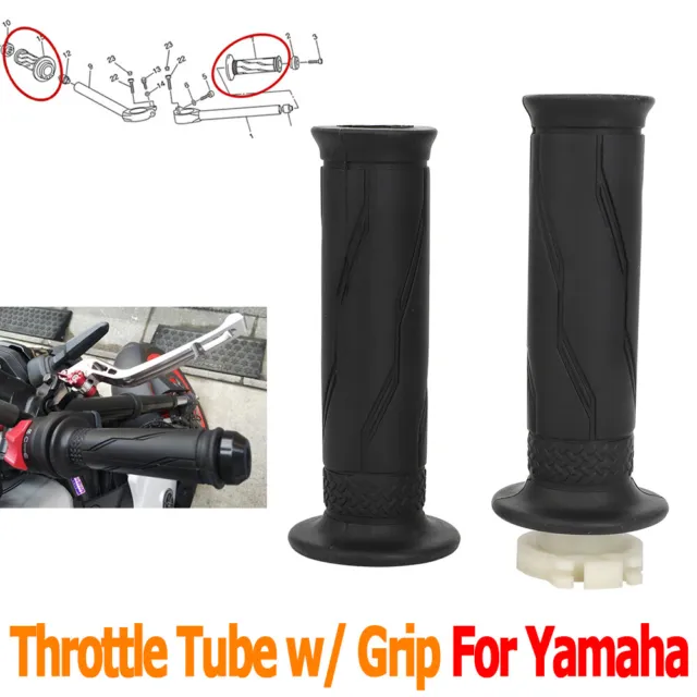 Throttle Tube Hand Grips For Yamaha YZF-R6 YZF R1 R6 R1S R1M #2C0-26240-00-00