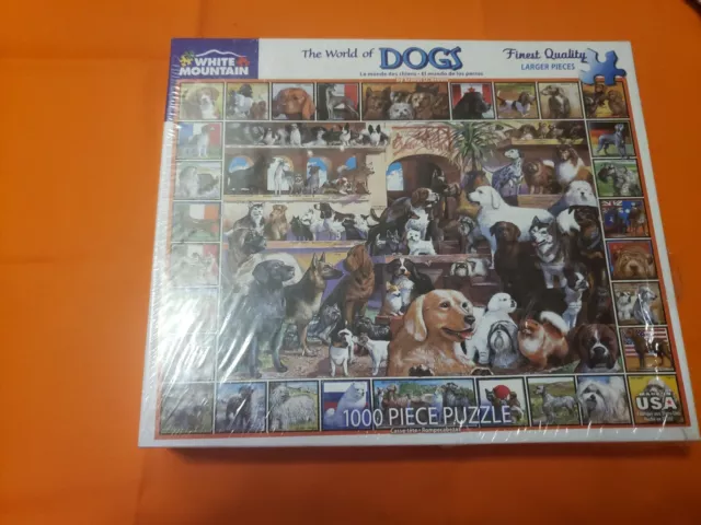 ✅ White Mountain The World Of Dogs 1000 Peice Puzzle