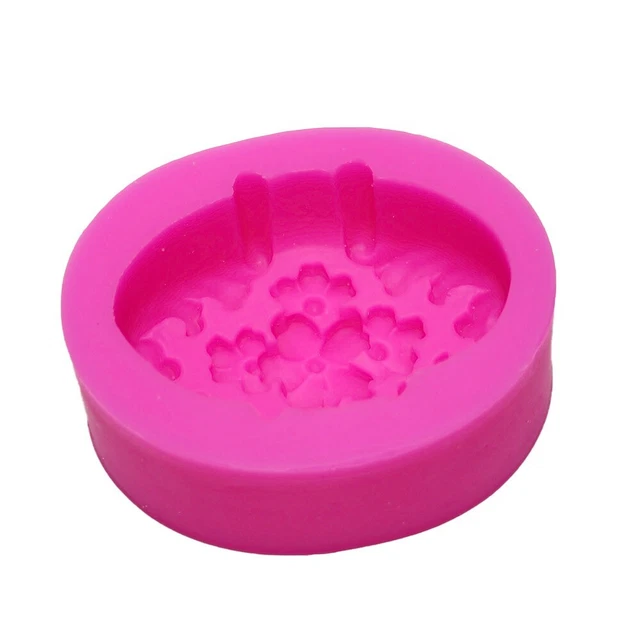 10*8*4cm Soap Molds Silicone Silicone Round Flower Molds   Soap Making