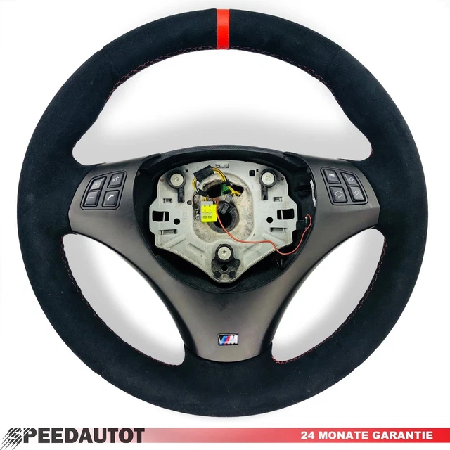 Volant Aplati BMW M-Power Pour E82 E84 E87 E88 E90 E91 E92 E93 - Cuir Remis à Neuf - Garantie 24 Mois