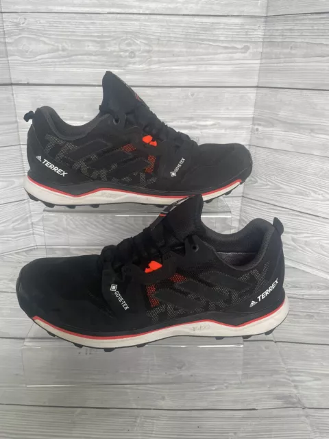 Adidas Terrex Trainers GoreTex Agravic Size 8 Uk Black Trail Walking GTX