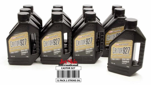 Maxima Castor 927 2-Stroke Racing Premix Oil 16oz Pint 1 Case of 12 Bottles