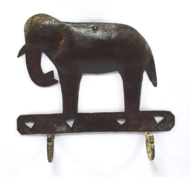 Unique Indian Elephant Figure Key Wall hook hanger Great Decorative. i75-134 US