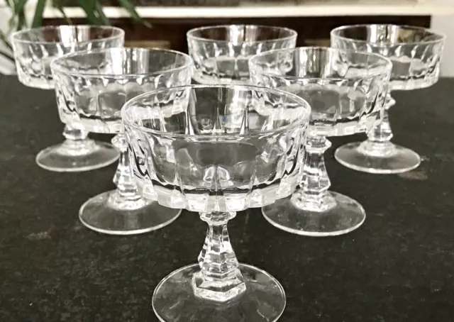 Vintage alt 60er Edel 6x Likörschalen Likör Gläser Kristallglas Glas
