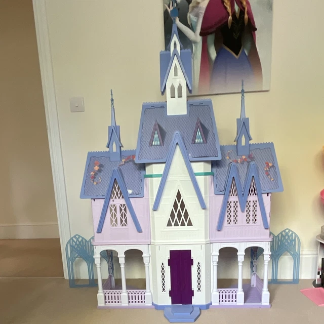 DISNEY FROZEN CASTLE Complete Doll’s House 3-Storey 6-Room Folding 1:6 ...