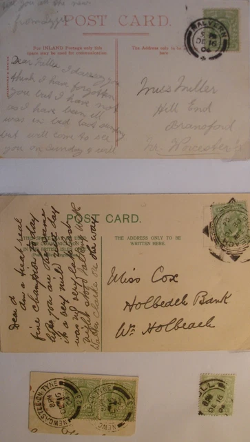 Edward VII: Postcards & Stamps dated cancels: Dec. 16 to 17 1904.
