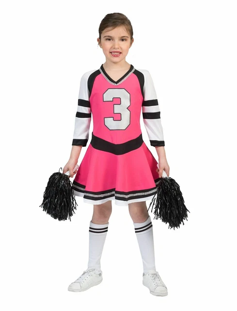 COSTUME BAMBINA CARNEVALE Cheerleader Ragazza PomPon Art.403138 - varie  taglie EUR 39,00 - PicClick IT