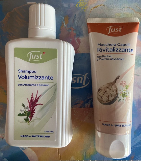 Just Shampoo Volumizzante Da 125 Ml + Maschera Rivitalizzante JUST OFFERTA 🥰