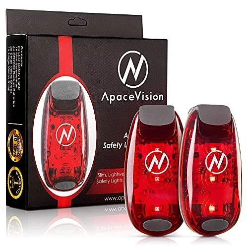 LED Safety Light (2 Pack) + Free Bonuses | Clip On Strobe/Running Lights for