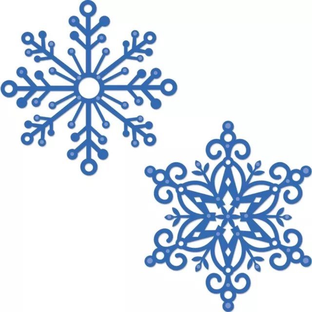 Kaisercraft - Decorative Die - Snowflakes 2.75"X2.75" & 3"X3" - CLEARANCE