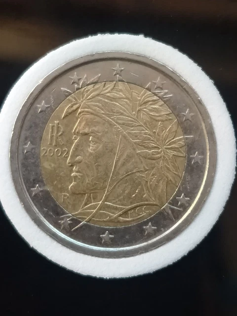 Pièce de monnaie 2 euro Italie Dante Alighieri 2002 (Gebraucht) in