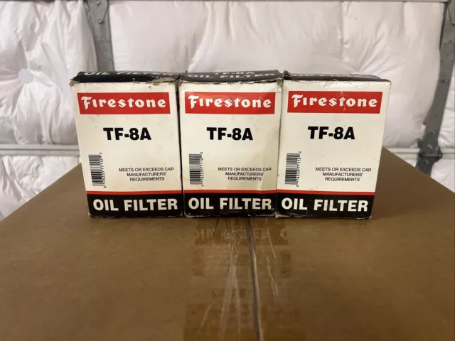 TF-8A Firestone Oil Filter New Old Stock 3 Filters For Sale Farm Tractor Big Rig