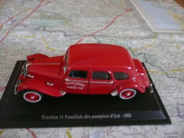 CITROËN Traction 11 Familiale Pompiers d'Azé 1955 Universal Hobbies 1/43