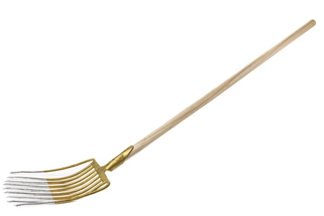 TOP TOOLS Profi Dunggabel - Mistgabel Mit 4 Zinken Und Fiberglasstiel