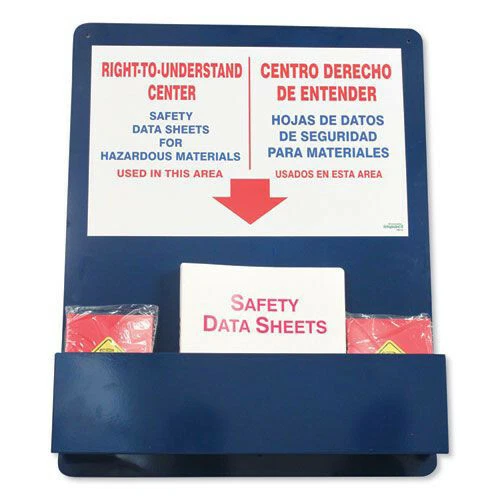 Impact 799112 25"x30" Bilingual Right-To-Understand SDS Center Blu/Wht/Rd New