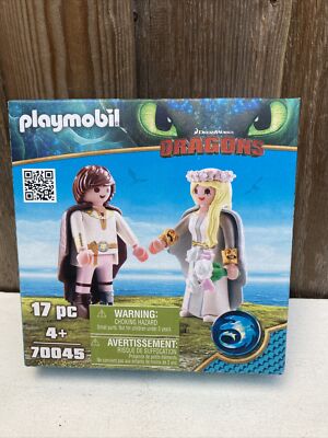 Playmobil Conjunto de figuras Astrid e Hipo con ropa de Boda, 70045