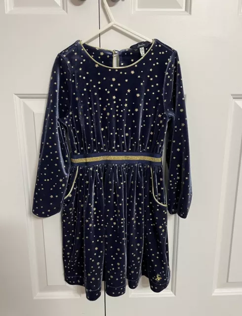 Joules navy star dress online