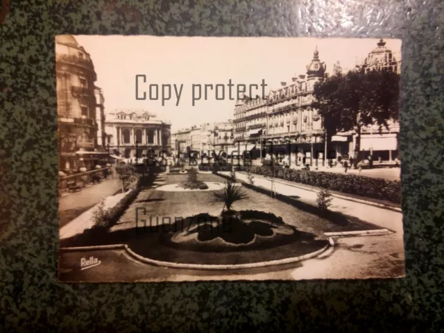 MONTPELLIER PLACE DE LA COMEDIE  carte postale postcard