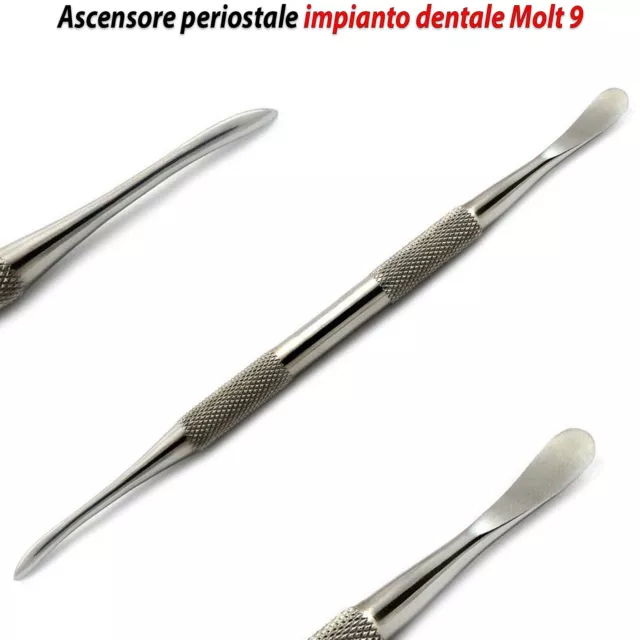 Ascensori periostale Molt 9 Chirurgia implantare orale Strumenti odontoiatrici