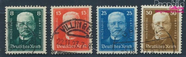 Allemand Empire 403-406 oblitéré 1927 hindenburg (8062991