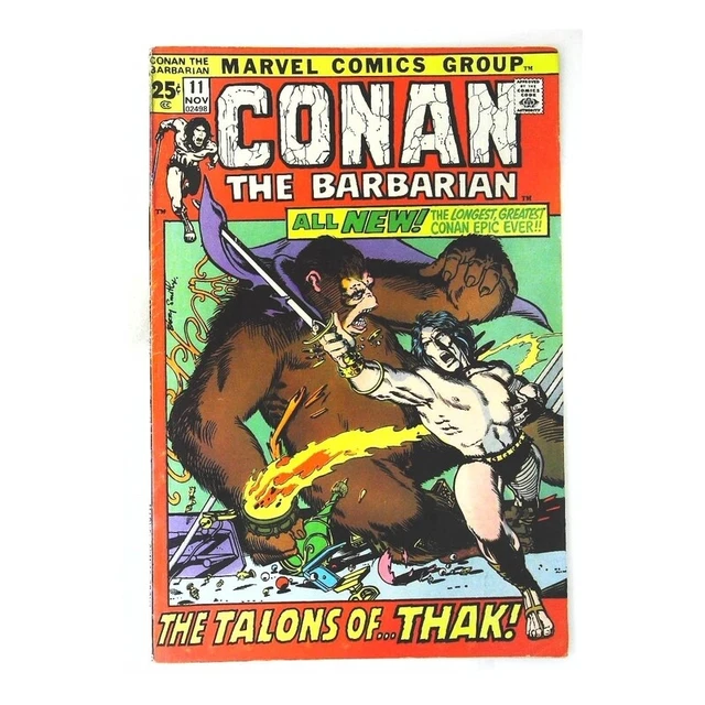 Conan the Barbarian (1970 series) #11 in Fine minus condition. Marvel comics [g`