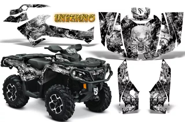 Can-Am Outlander 500 650 800 1000 2013-2018 Graphics Kit Creatorx Inferno W