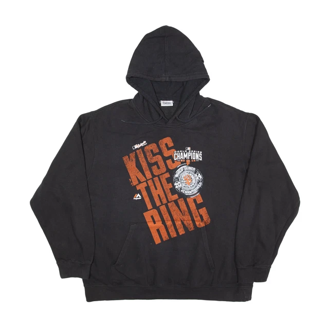 MAJESTIC San Francisco Giants 2014 Champions USA Hoodie Black Pullover Mens XL