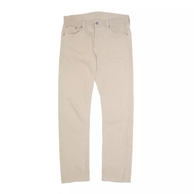 LEVI'S 513 pantaloni dritti beige sottili W29 L30
