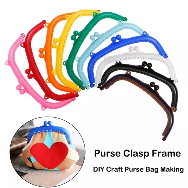 Plastic Purse Frame Kiss Clasp Bag Kiss Clasp Lock  Handle Bag Accessories