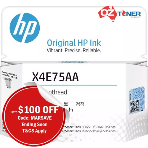 Genuine HP Original Inkjet Printhead Black Pack [X4E75AA]