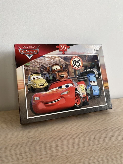 DISNEY PIXAR CARS Puzzle 35 Piece Jumbo Jigsaw Puzzle Lightning McQueen ...