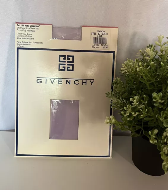 1993 Vintage GIVENCHY Body Smoother Shimmery Pantyhose C 90’s Lilas Lavender