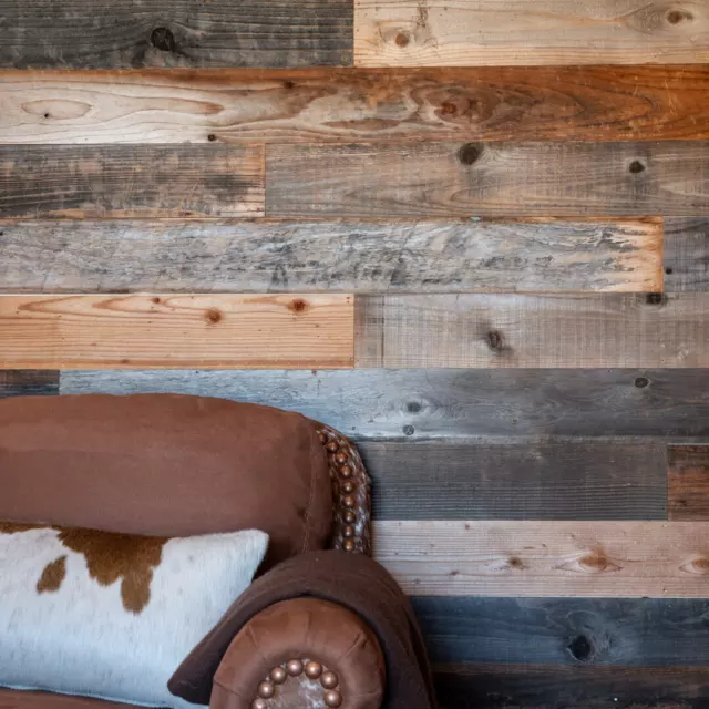 Barn Wood Wall Siding | Reclaimed Accent Wall Paneling | High Quality Redwood