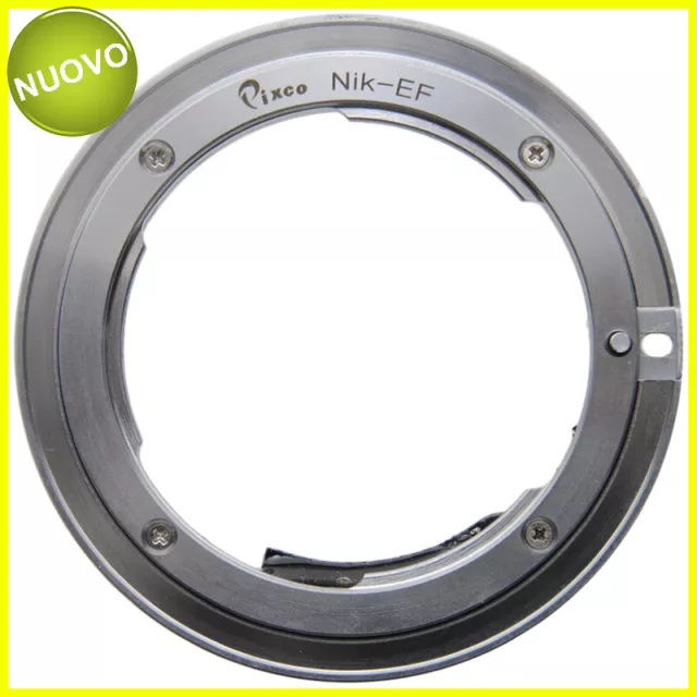 Adapter per obiettivi Nikon su fotocamere Canon EOS. Anello Adattatore EF-N