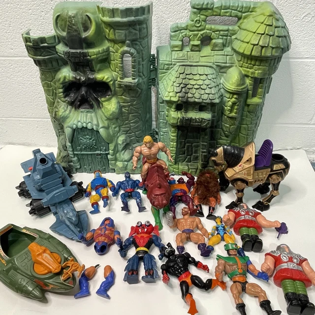 VINTAGE HEMAN MASTERS of the Universe Lot Greyskull Figures Cat