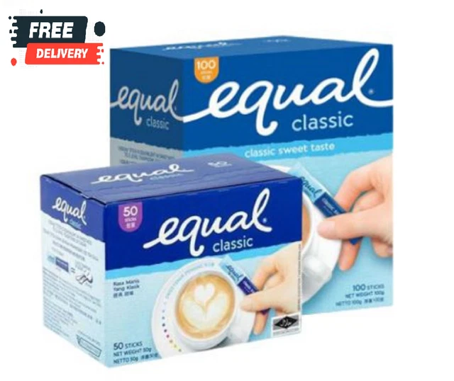 New Equal Sweetener Classic Sweet Taste 50/100 Sticks / 100 Tablets Free Ship
