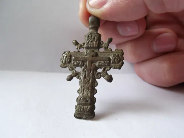 Medieval period  Bronze Cross Pendant