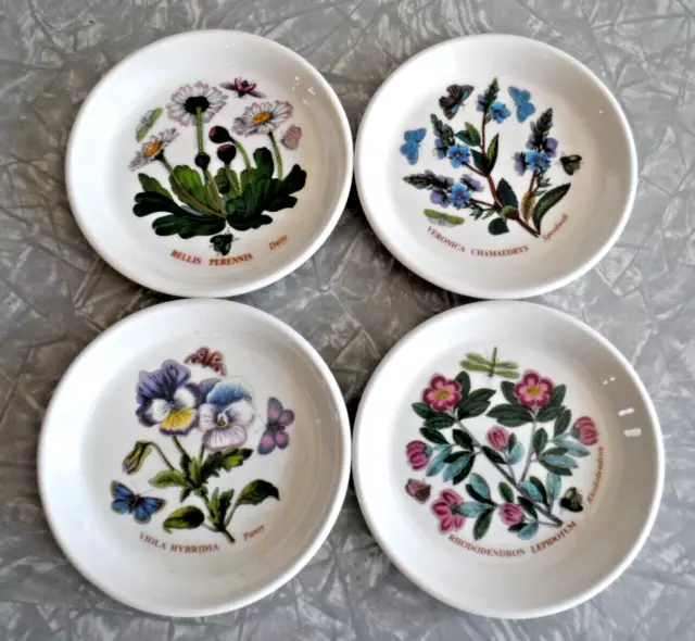 Portmeirion England Botanic Garden 4 Pc. Sweet Dish Set... 4 1/2"