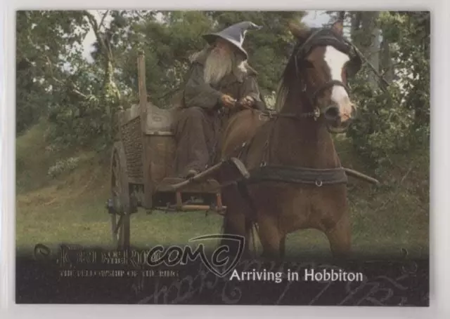 2001 Topps The Lord of Rings: Fellowship Ring Gandalf Arriving in Hobbiton 2k3